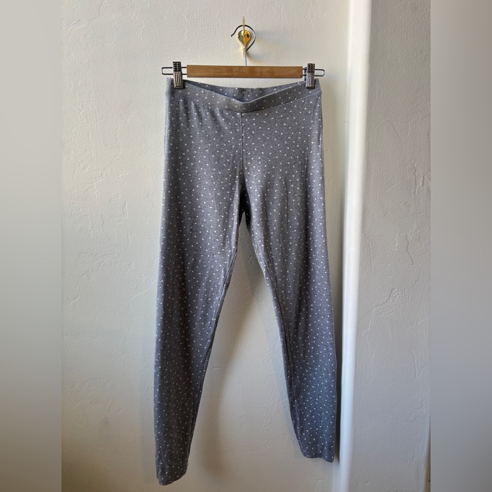 LC Lauren Conrad Gray Polka Dot Leggings Cotton and Spandex Size Small